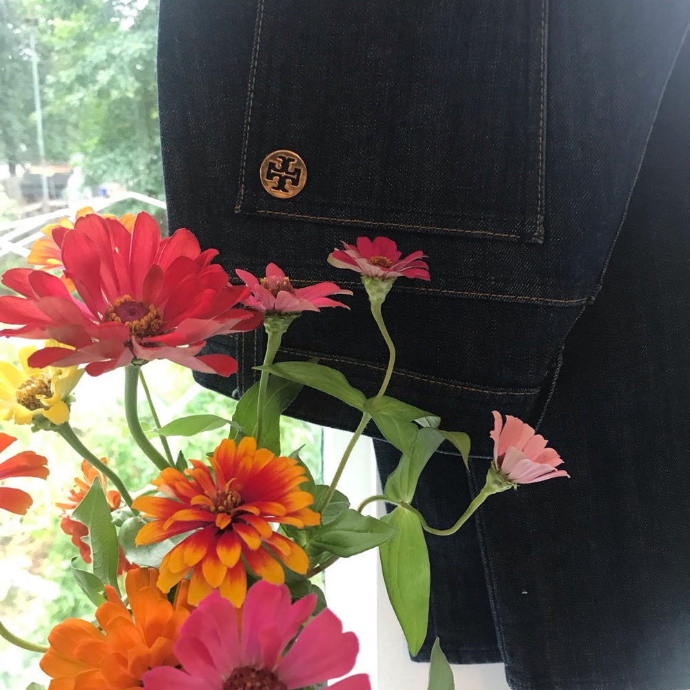 Tory Burch straight leg Dark Denim Jeans size 28